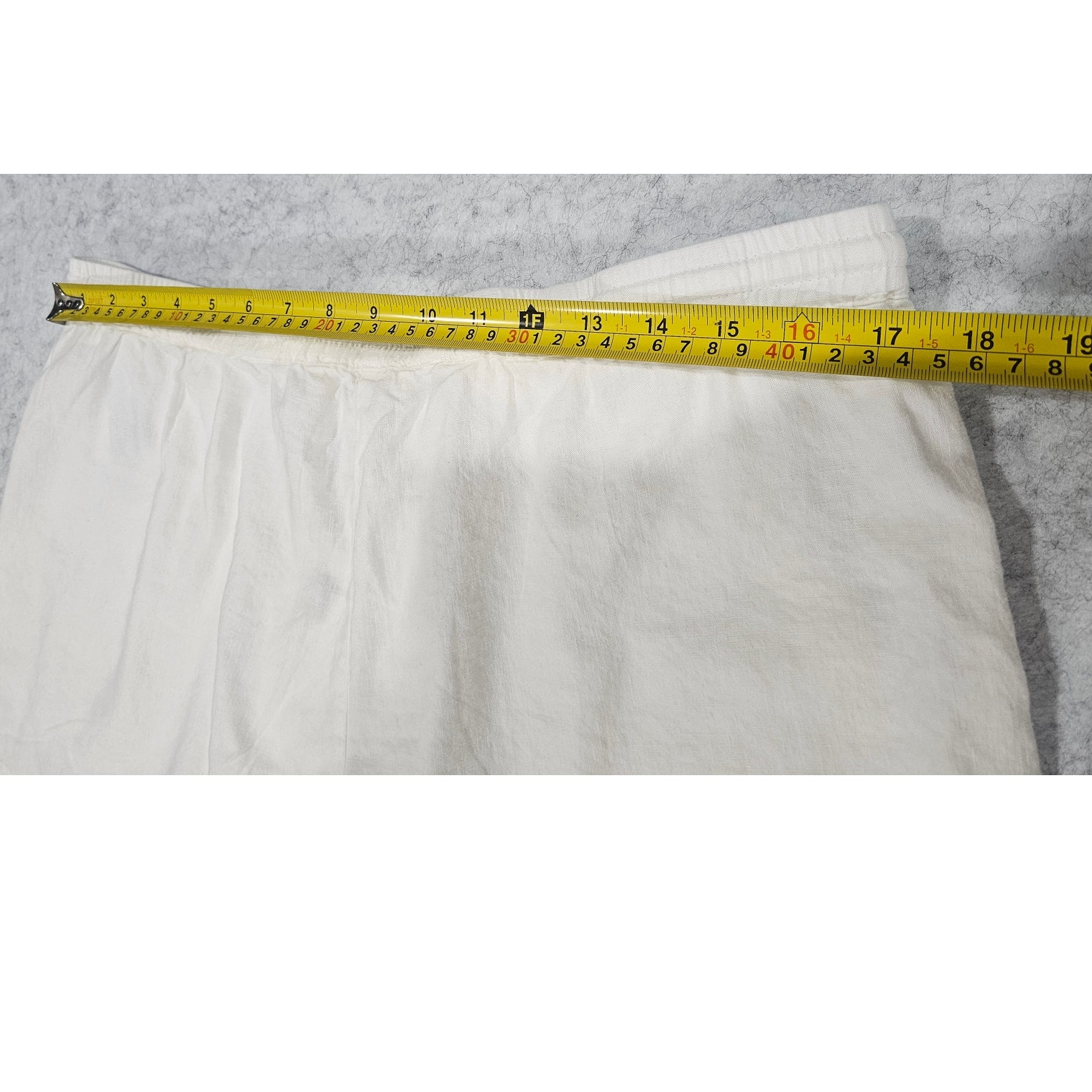 Pull & Bear Shorts, White, Viscose Linen Blend, Womens Sz Xl, Nwt, New — image 3 of 7